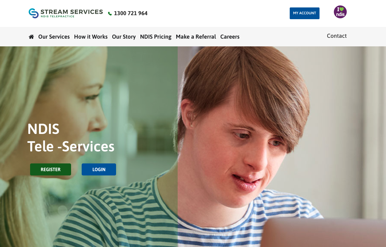 Stream Services Website Homepage